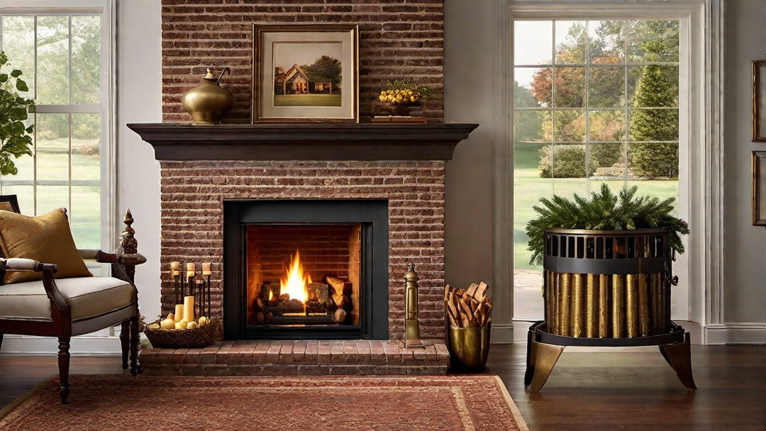 Rustic Hearth: Cozy Atmosphere of Colonial Fireplaces