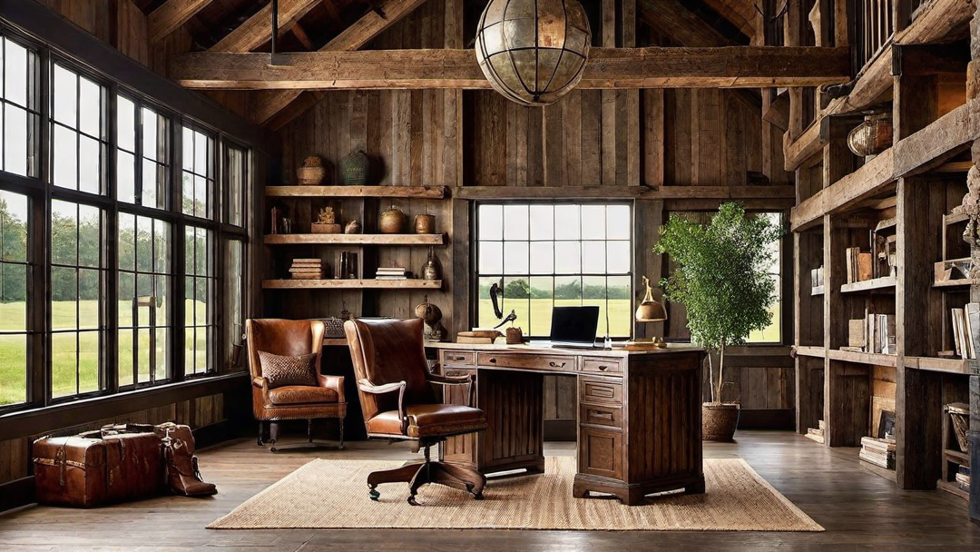 Rustic Home Office Inspirations for Barn Dominium Dwellers