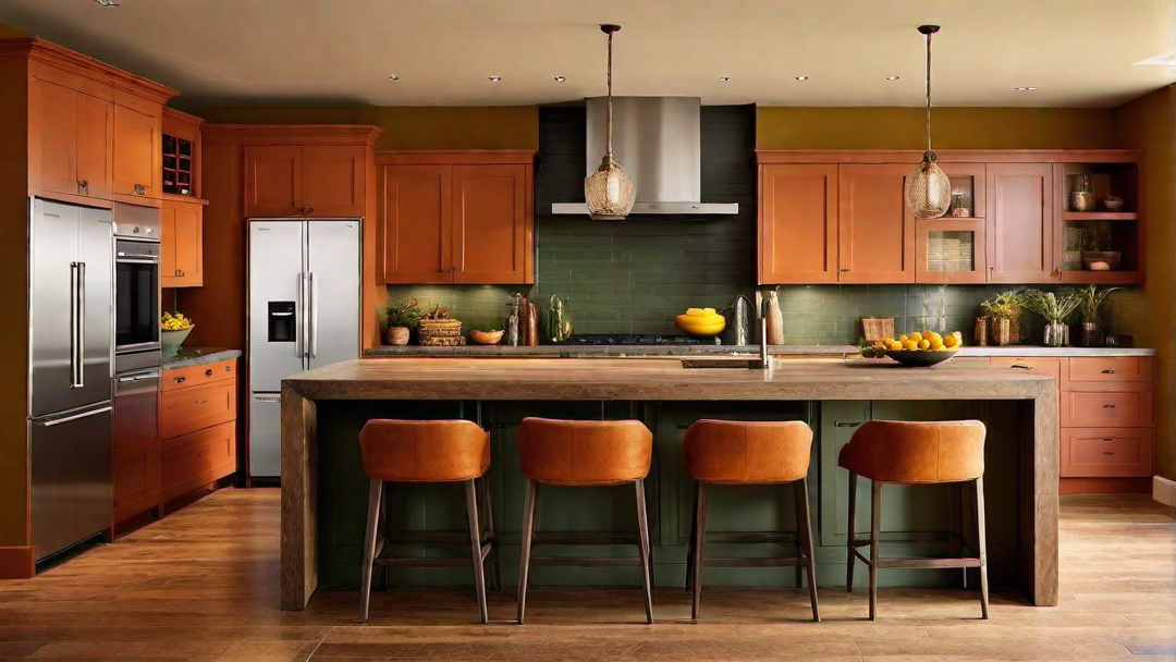 Rustic Rust: Earthy and Warm Kitchen Tones