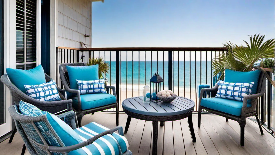 Seaside Retreat: Coastal-themed Balcony Decor