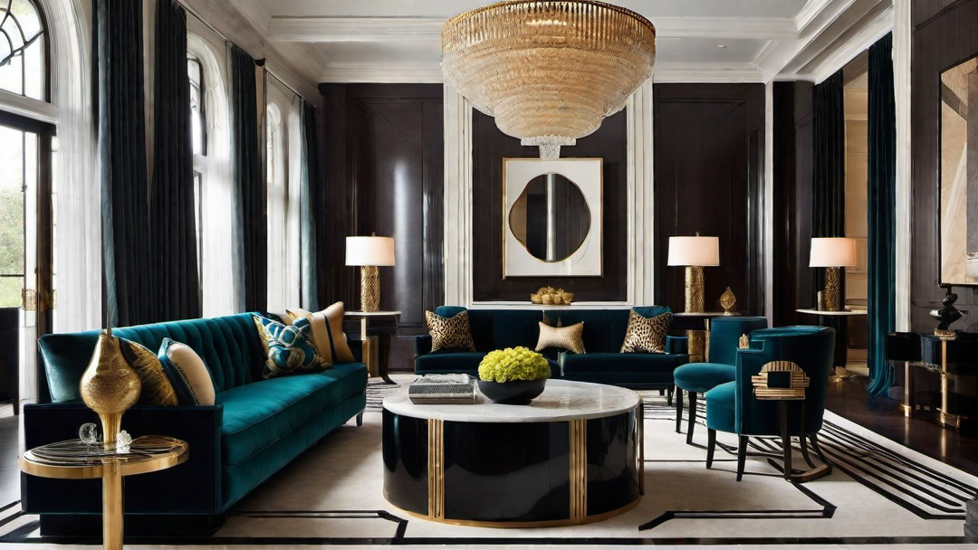 Showcasing Sculptural Elements in Art Deco Great Rooms