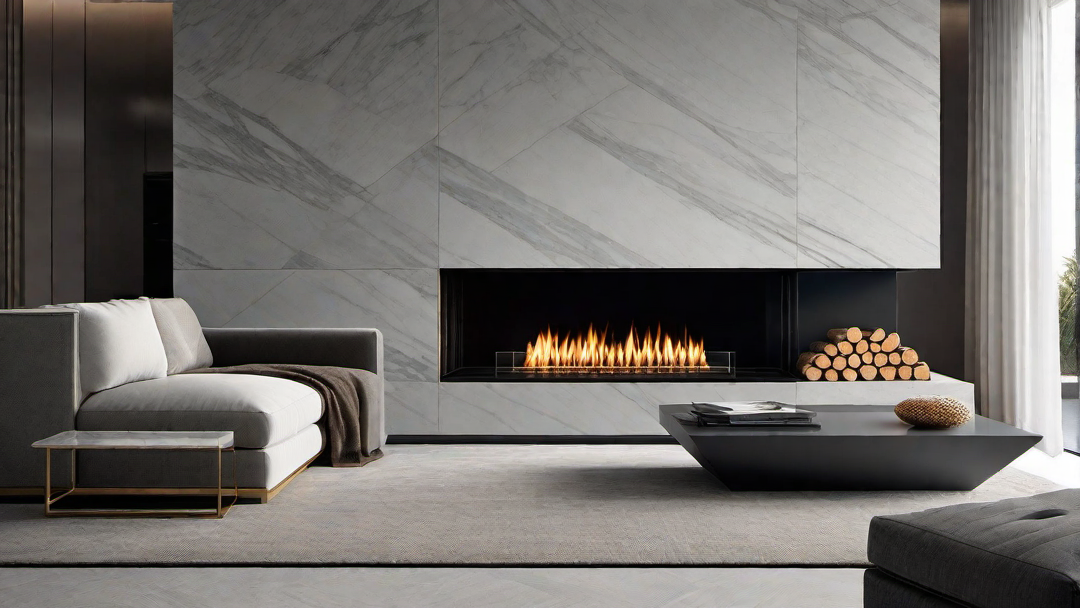 Sleek and Minimalist: Floating Contemporary Fireplace Design