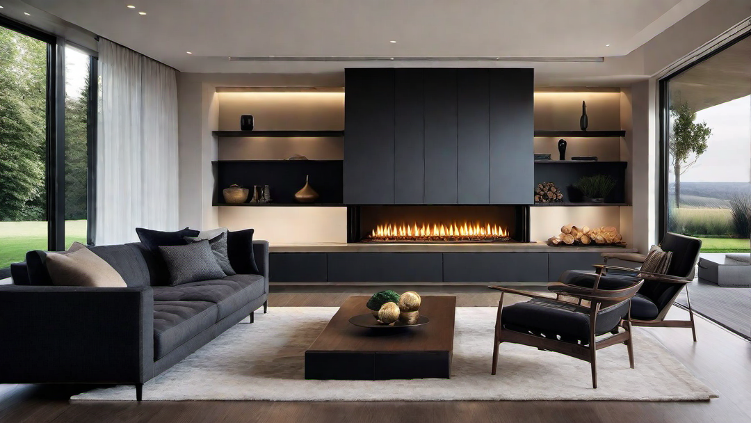 Smart Technology: Remote-Controlled Contemporary Fireplace