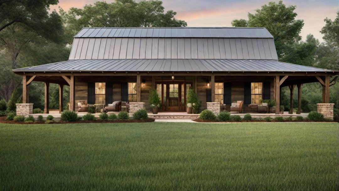 Southern Comfort: Barndominium Exterior with Southern Style