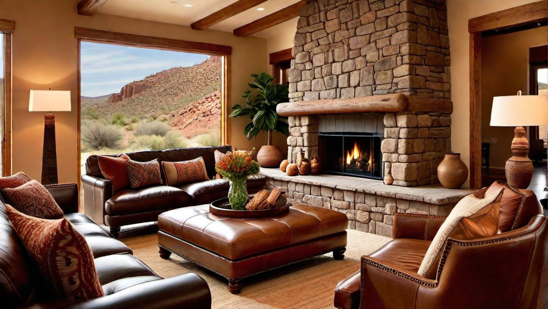 Southwestern Flair: Adobe Inspired Fireplace Designs for Ranch Homes