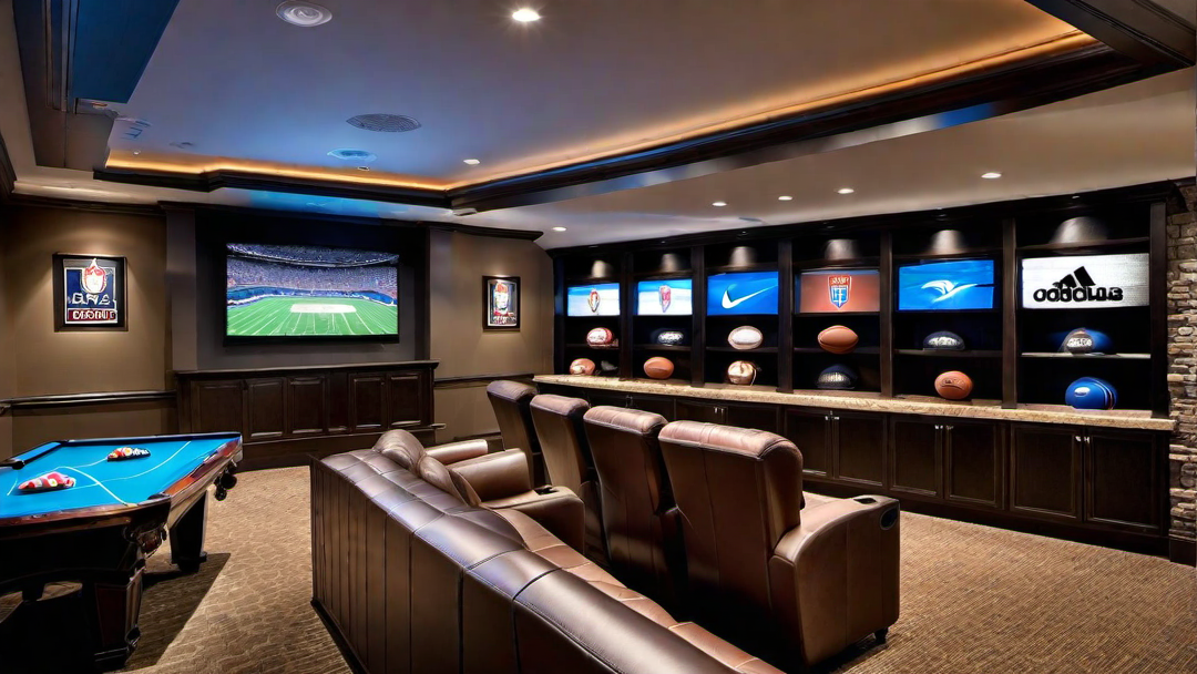 Sports Fanatic Paradise: Big Screen TVs and Sports Memorabilia