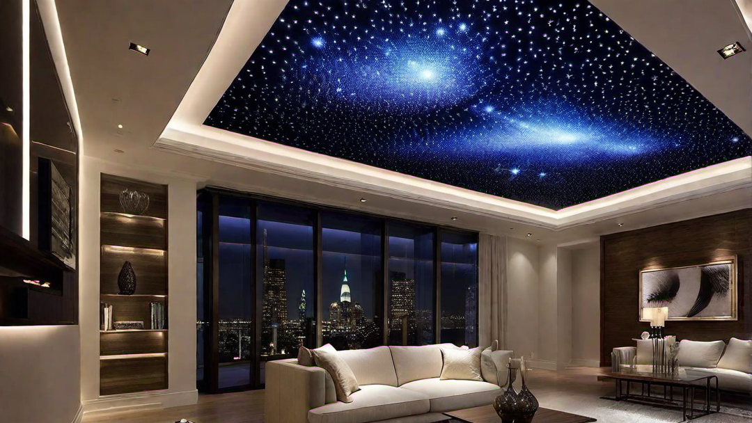 Starry Skies: Ceiling Illuminated Nooks with Fiber Optic Lights