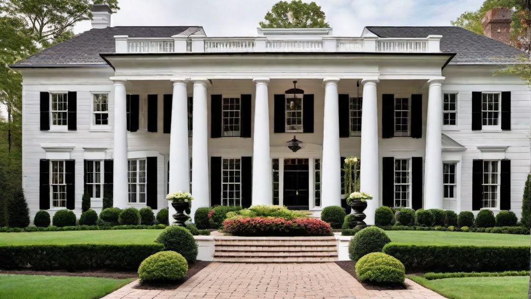 Stately Symmetry: Colonial Style Home Facades