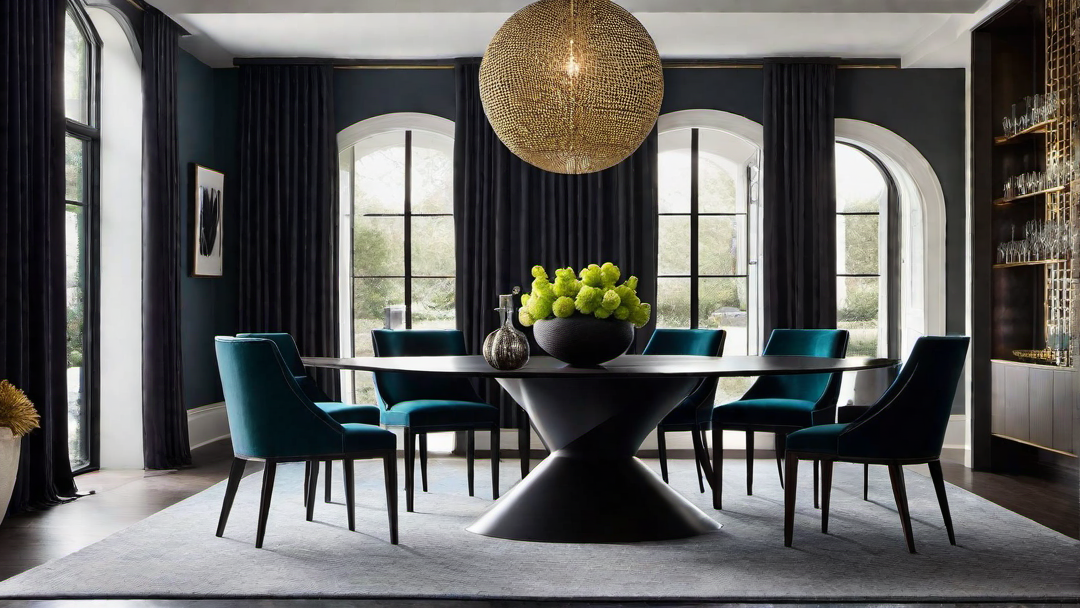 Statement Pieces: Bold Accents in Modern Dining Room Design