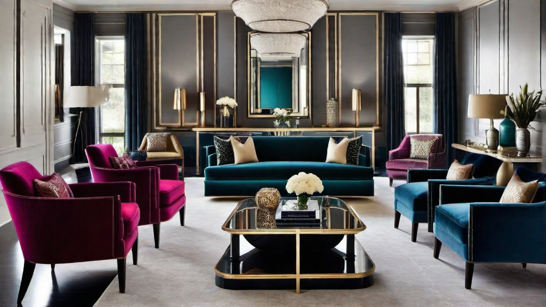 Symmetrical Designs: Balanced and Harmonious Layouts in Art Deco Living Rooms