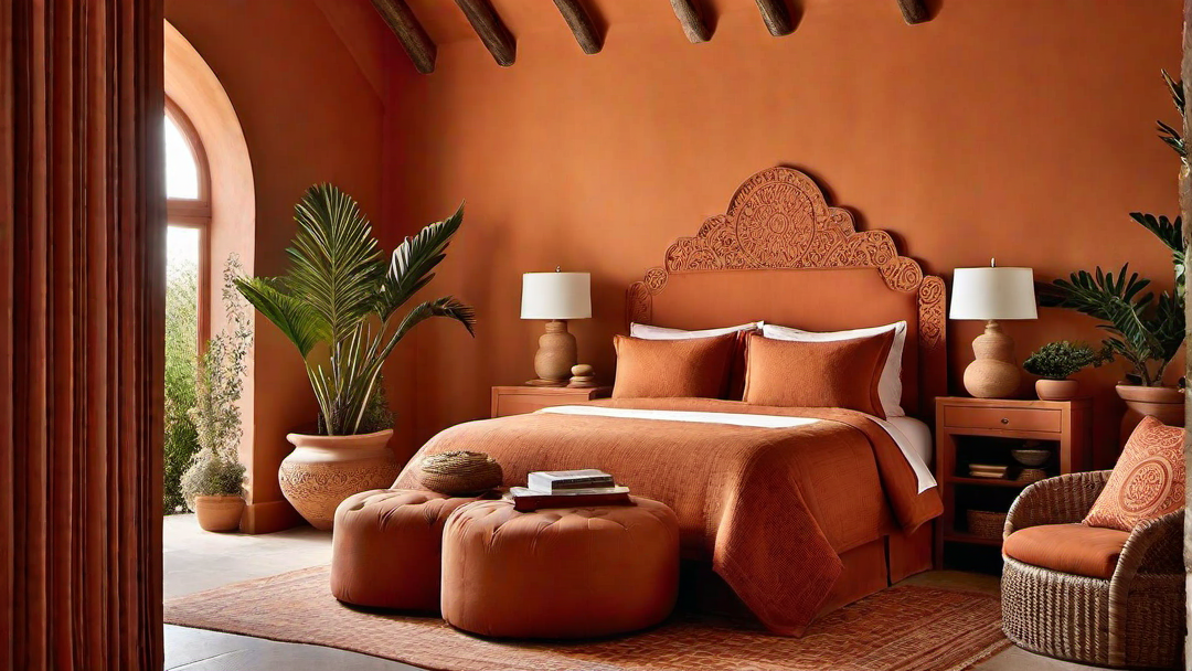 Terracotta Accents: Warm Earthy Tones in Mediterranean Bedroom