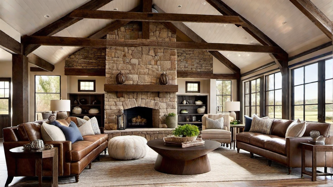 Textured Accents: Adding Depth to Ranch Style Great Rooms