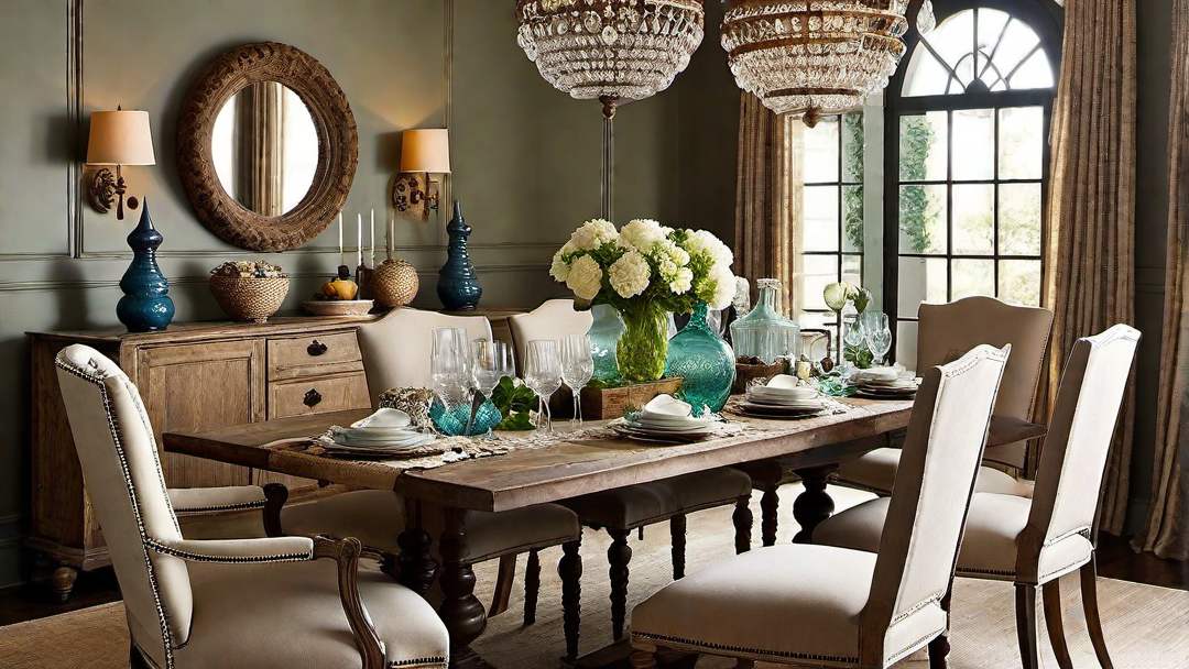 Timeless Beauties: Vintage Finds and Antiques in Mediterranean Dining Rooms
