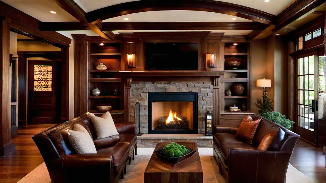 Timeless Elegance: Classic Craftsman Style Living Room Design