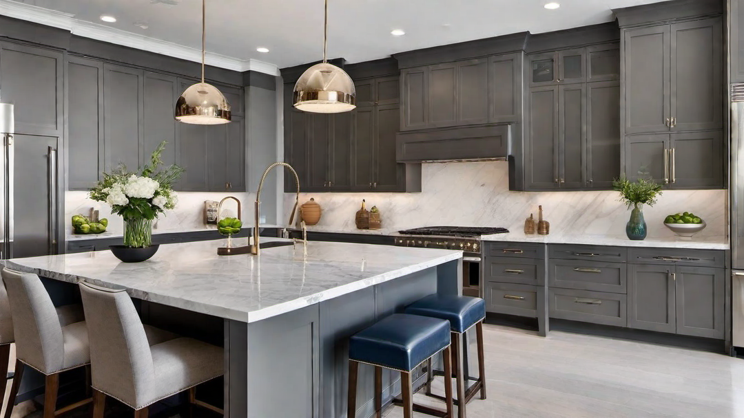 Timeless Sophistication: Contemporary Kitchen with Classic Finishes