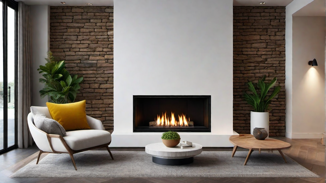 Traditional Twist: Classic Materials in a Contemporary Fireplace