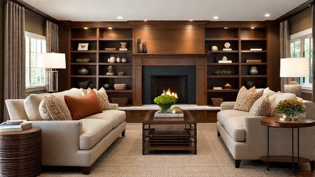 Transitional Elements: Blending Contemporary and Craftsman Style in the Living Room
