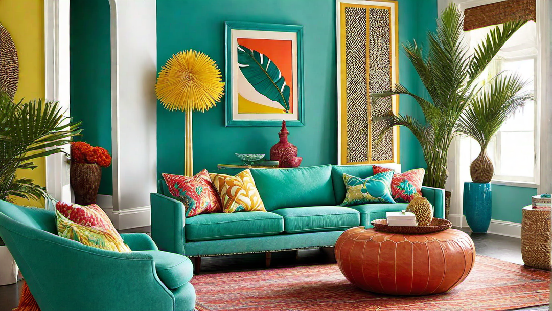 Tropical Paradise: Incorporating Bright Colors for a Lively Atmosphere