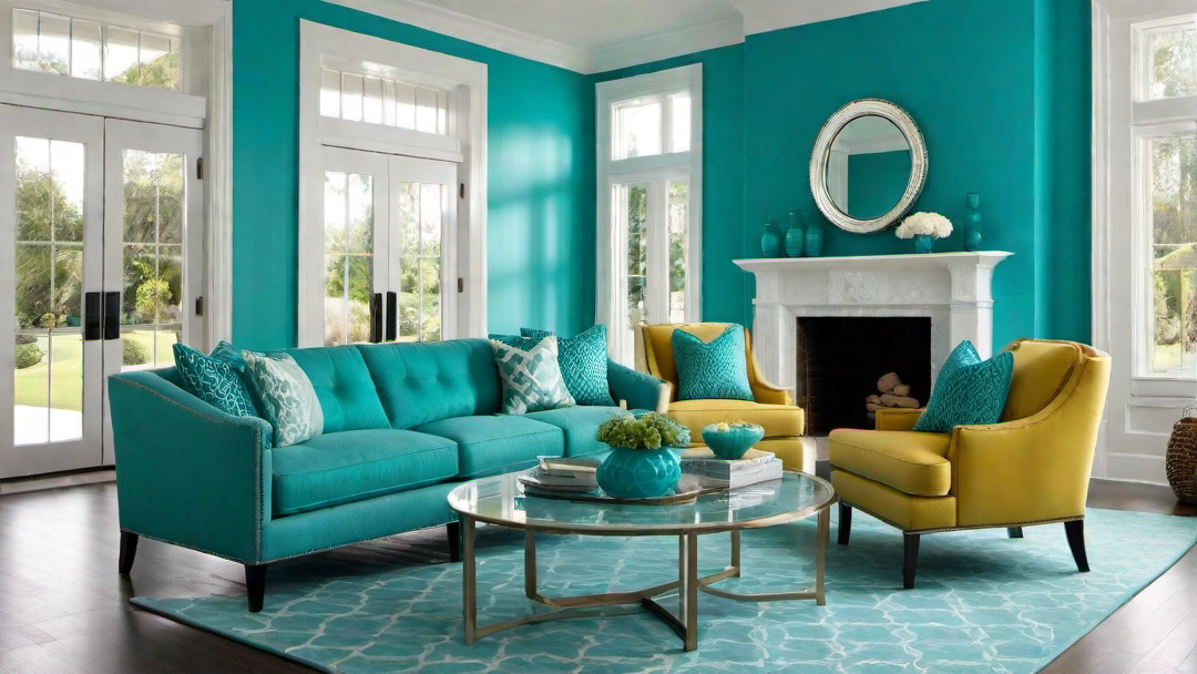 Turquoise Oasis: Creating a Relaxing Vibe in the Great Room