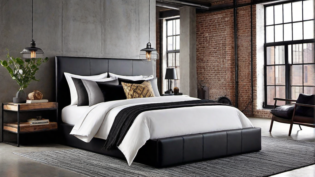 Urban Chic: Industrial-Inspired Modern Bedroom
