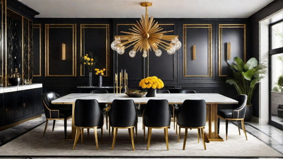 Urban Deco: Industrial and Urban Elements in Art Deco Dining Room Designs