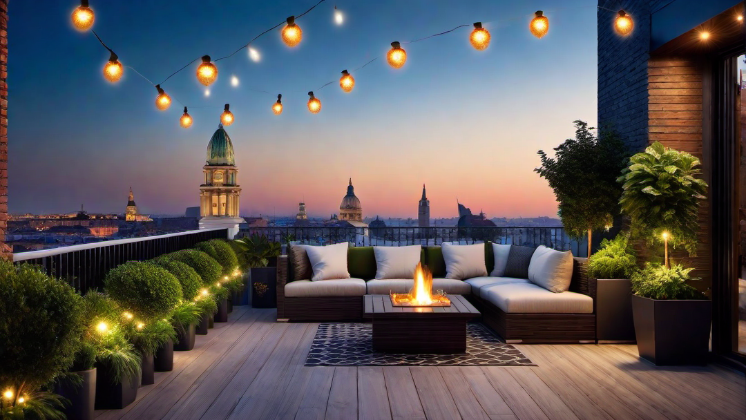 Urban Escape: Sparkling Terrace in the Heart of the City