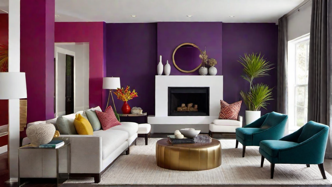 Vibrant Accent Wall: Adding a Pop of Color to the Great Room