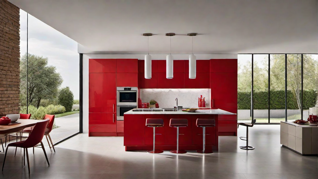 Vibrant Red: Bold and Energetic Kitchen Décor