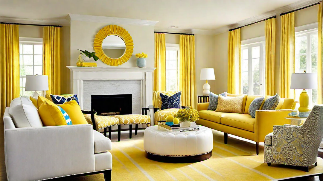 Vibrant Yellow: A Sunny and Cheerful Living Room Design