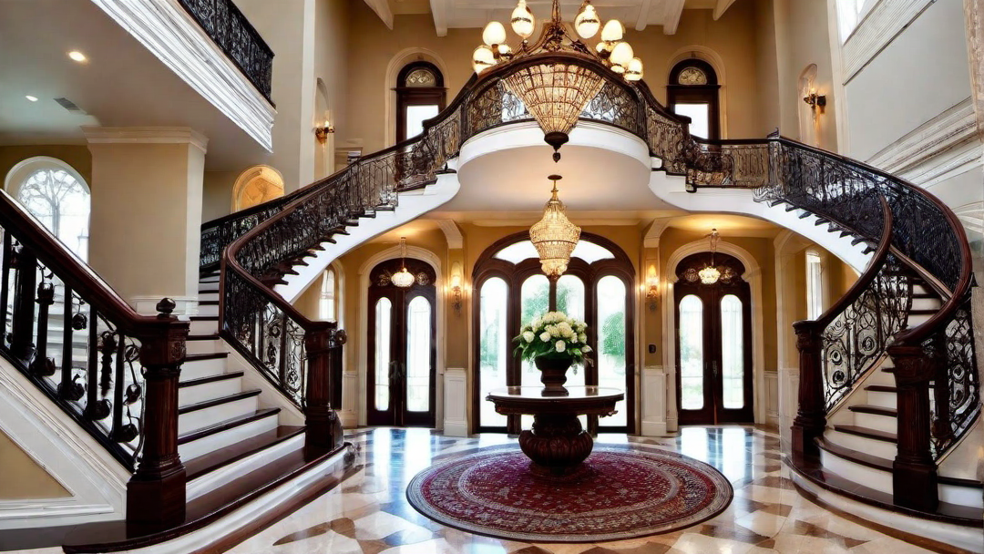 Victorian Foyer: Ornate Staircases and Entryways