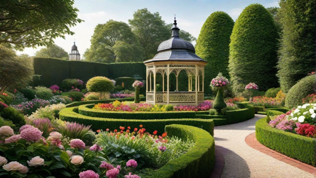 Victorian Garden: Lush Landscaping and Ornate Gazebos