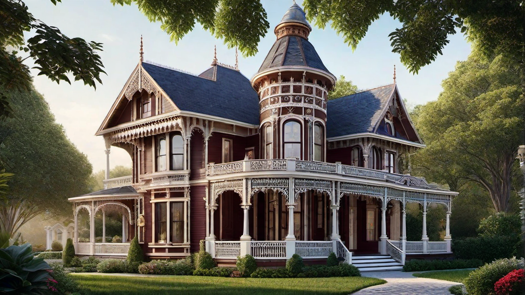 Victorian House Exterior Features: Ornate Trim and Detailing