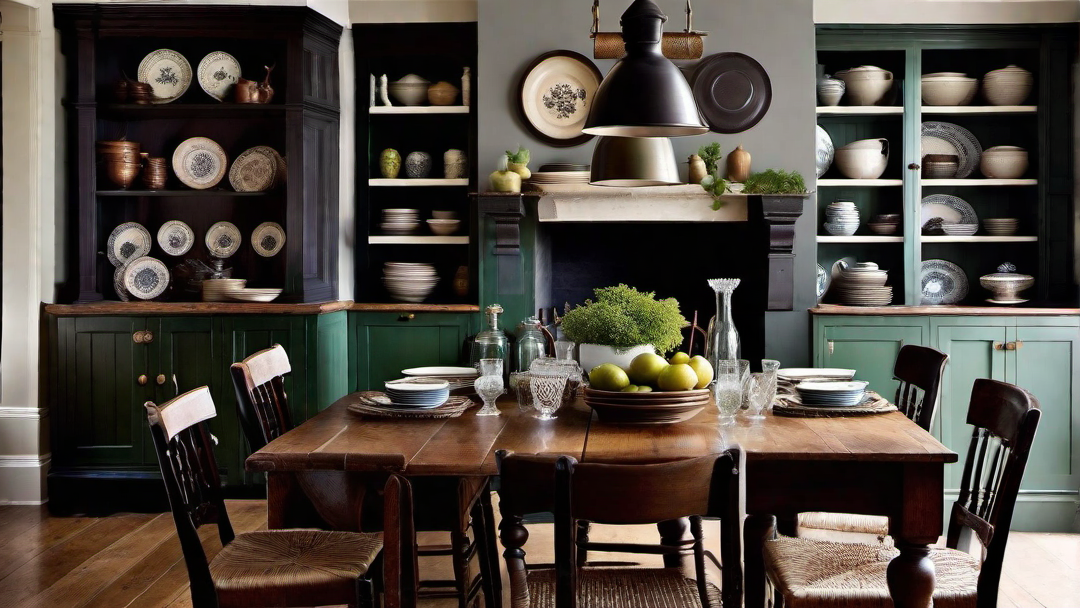Vintage Accents: Antiques and Collectibles in Colonial Kitchens