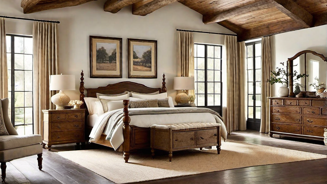 Vintage Touch: Antique Furniture in Ranch Style Bedrooms