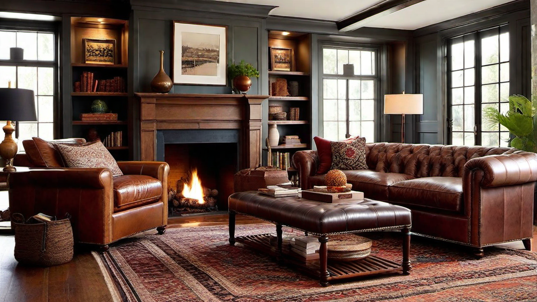 Vintage Vibe: Antique and Retro Touches in a Craftsman Living Room