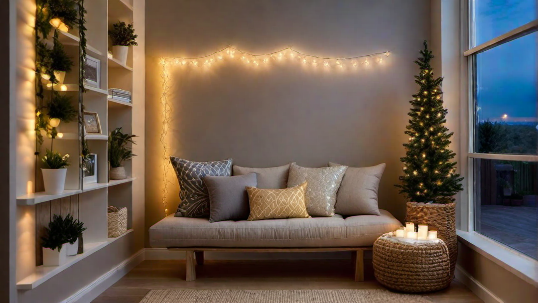 Warm Glow: Creating Cozy Illuminated Nooks with String Lights