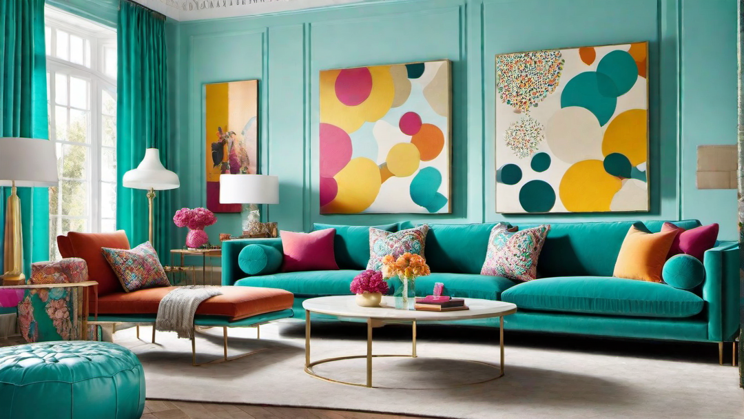 Whimsical Wonderland: Playful and Colorful Living Room Design