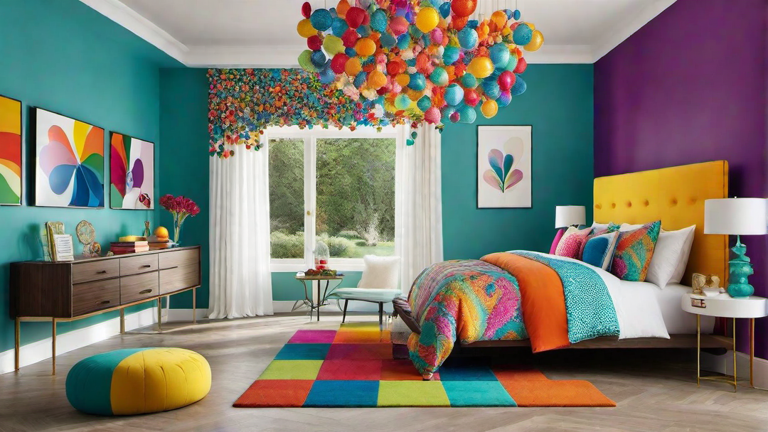 Whimsical Wonderland: Vibrant Bed Room with Playful Decor