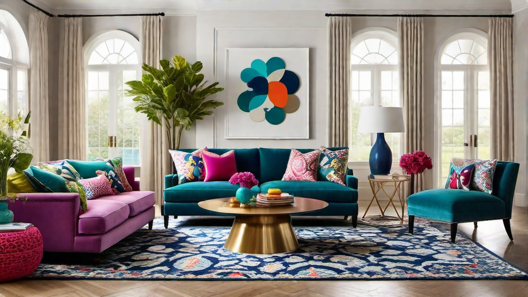 Whimsical Wonderland: Vibrant Living Room with Playful Decor