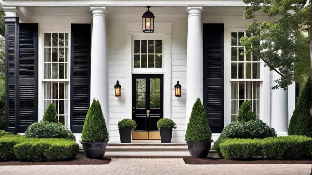 Windows and Shutters: Colonial Style Home Exterior Features