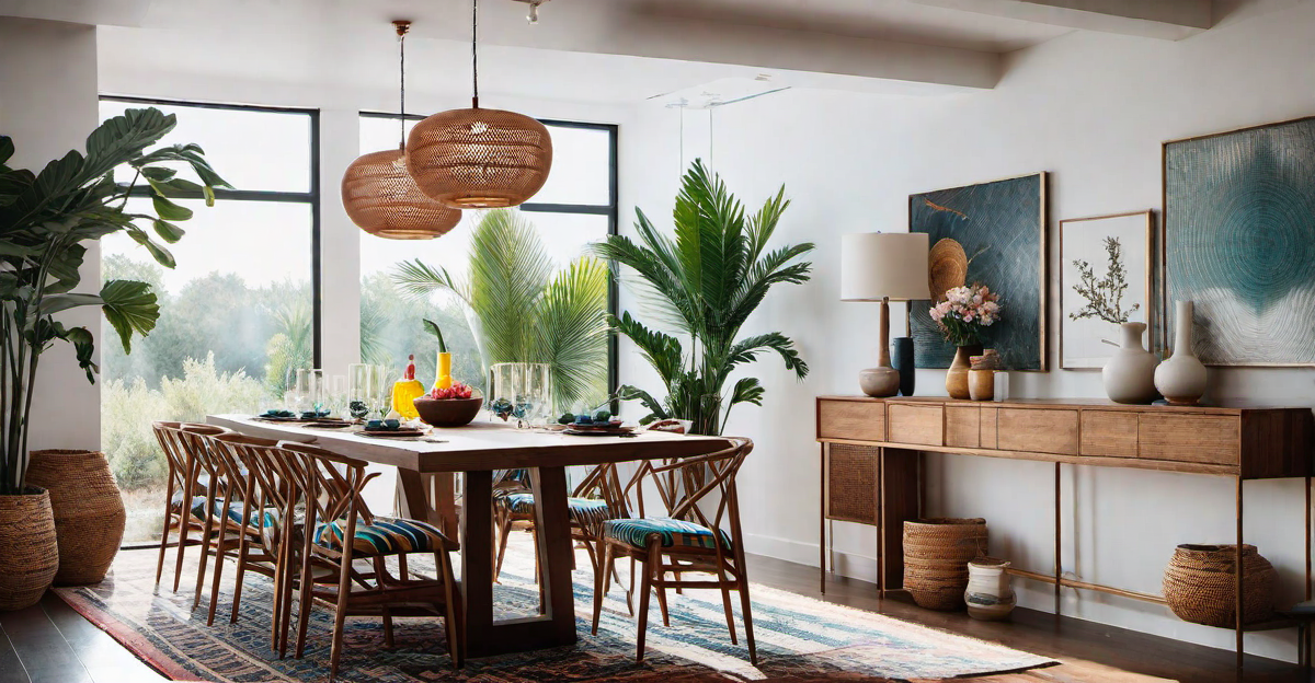 Boho Dining: Eclectic and Inviting Dining Spaces in Bungalows