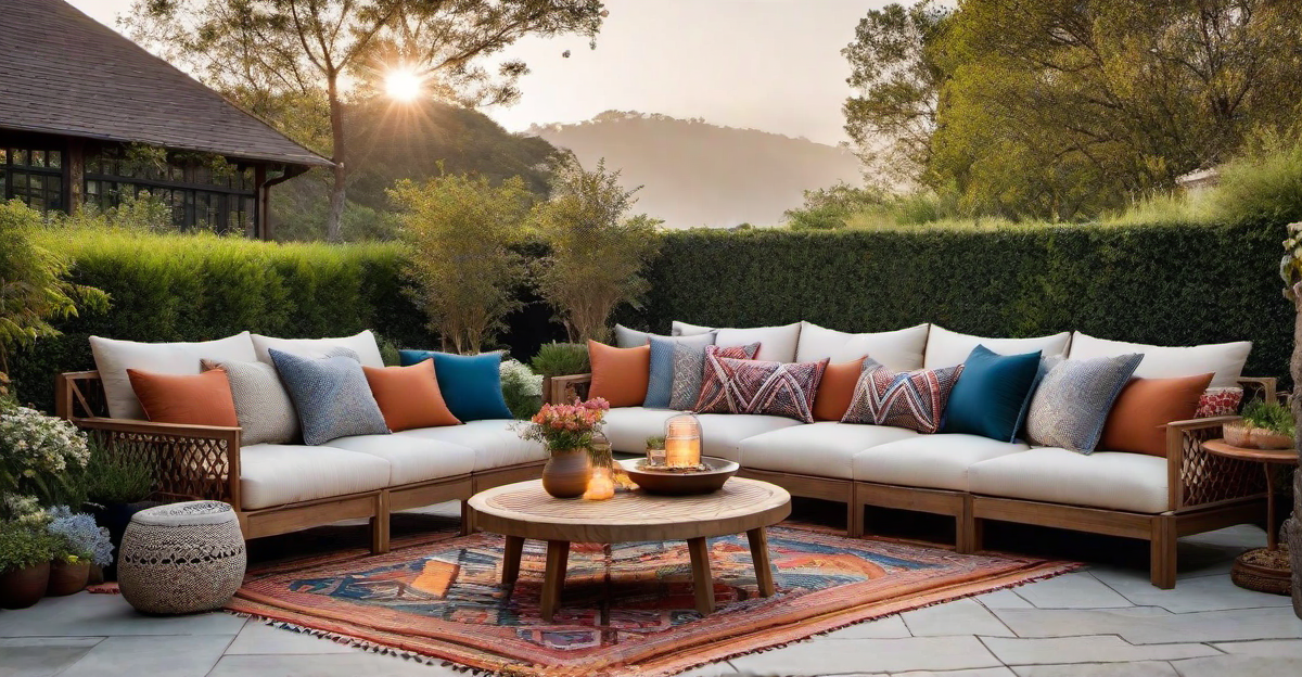 Boho Outdoor Living: Colorful and Comfortable Outdoor Spaces