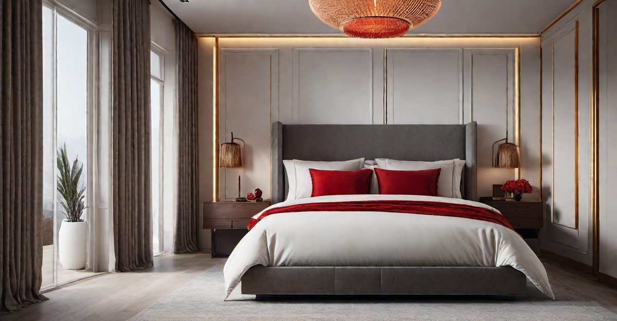 Burning Embers: Adding Fiery Red Accents to Bedroom Palette