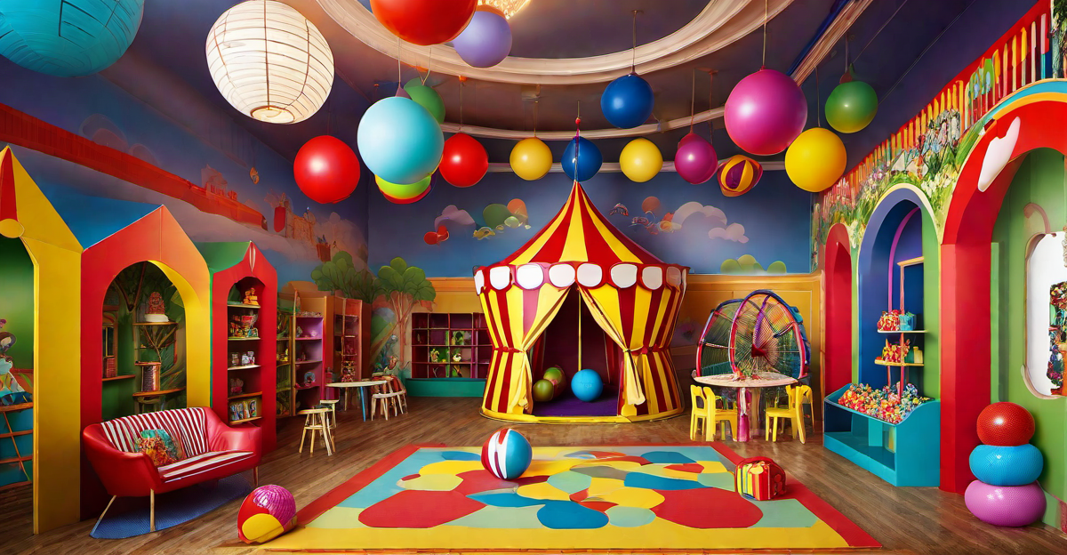 Carnival Craze: Colorful and Festive Playroom