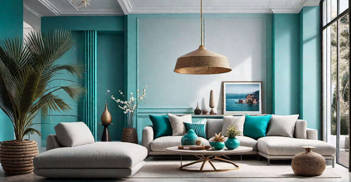 Creating a Coastal Oasis with Turquoise Accents