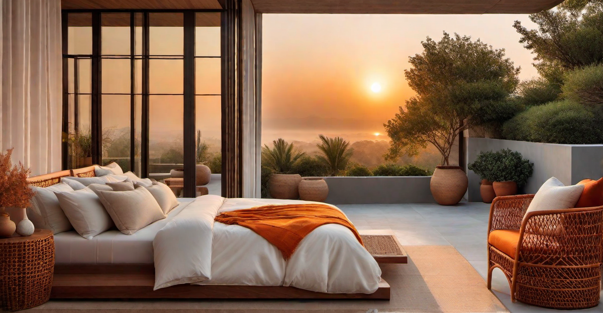 Earthy Warmth: Using Terracotta and Orange in Bedroom Design