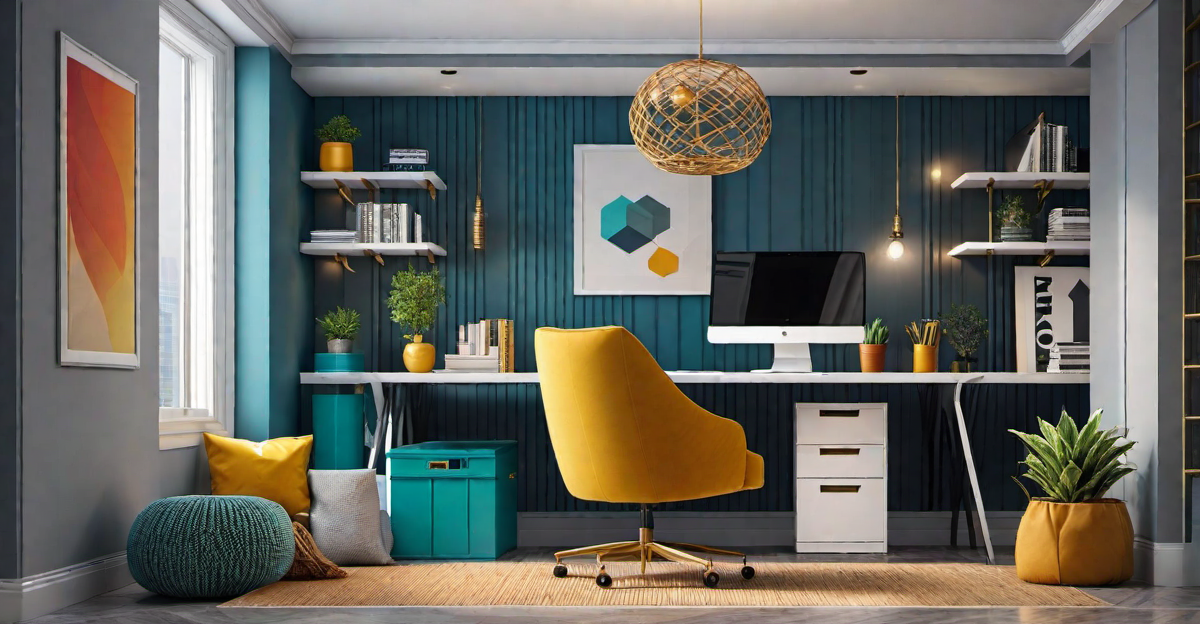 Family-Friendly: Cheerful Home Office with Playful Elements