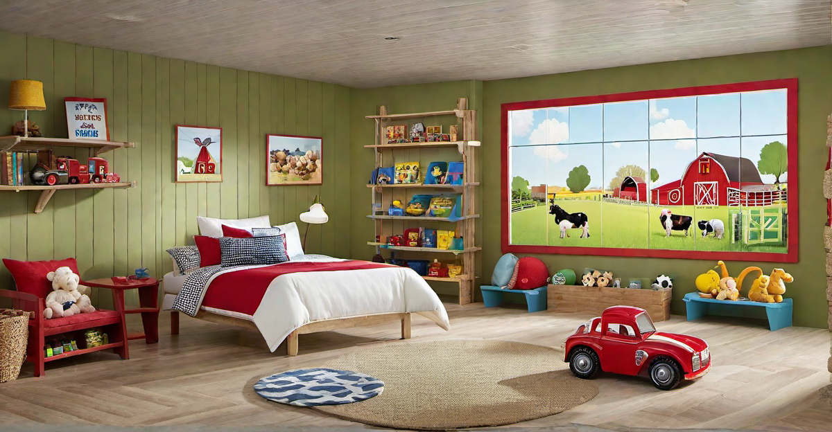 Farmyard Fun: Playroom with Animals and Barnyard Theme