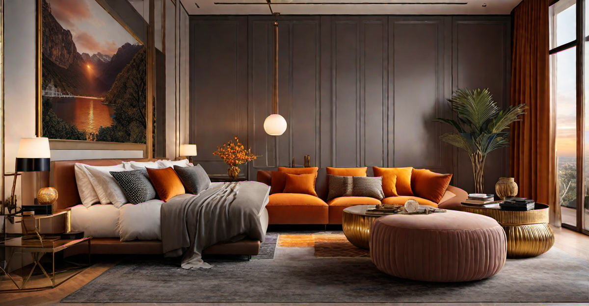 Furniture Harmony: Coordinating Pieces with Sunset Color Palette
