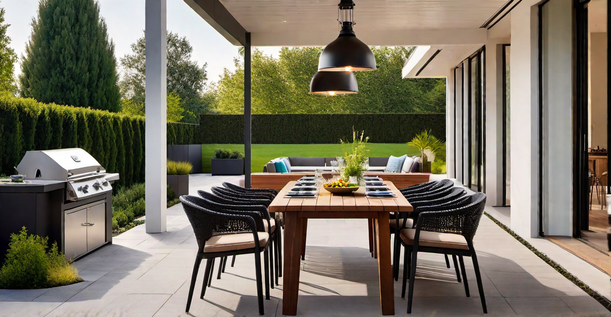 Lively Entertaining: Outdoor Dining and Barbecue Spaces